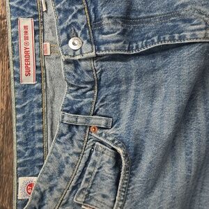 SUPERDRY Light Blue Men's Jeans 100% Cotton Sz 32 X 32 Japan